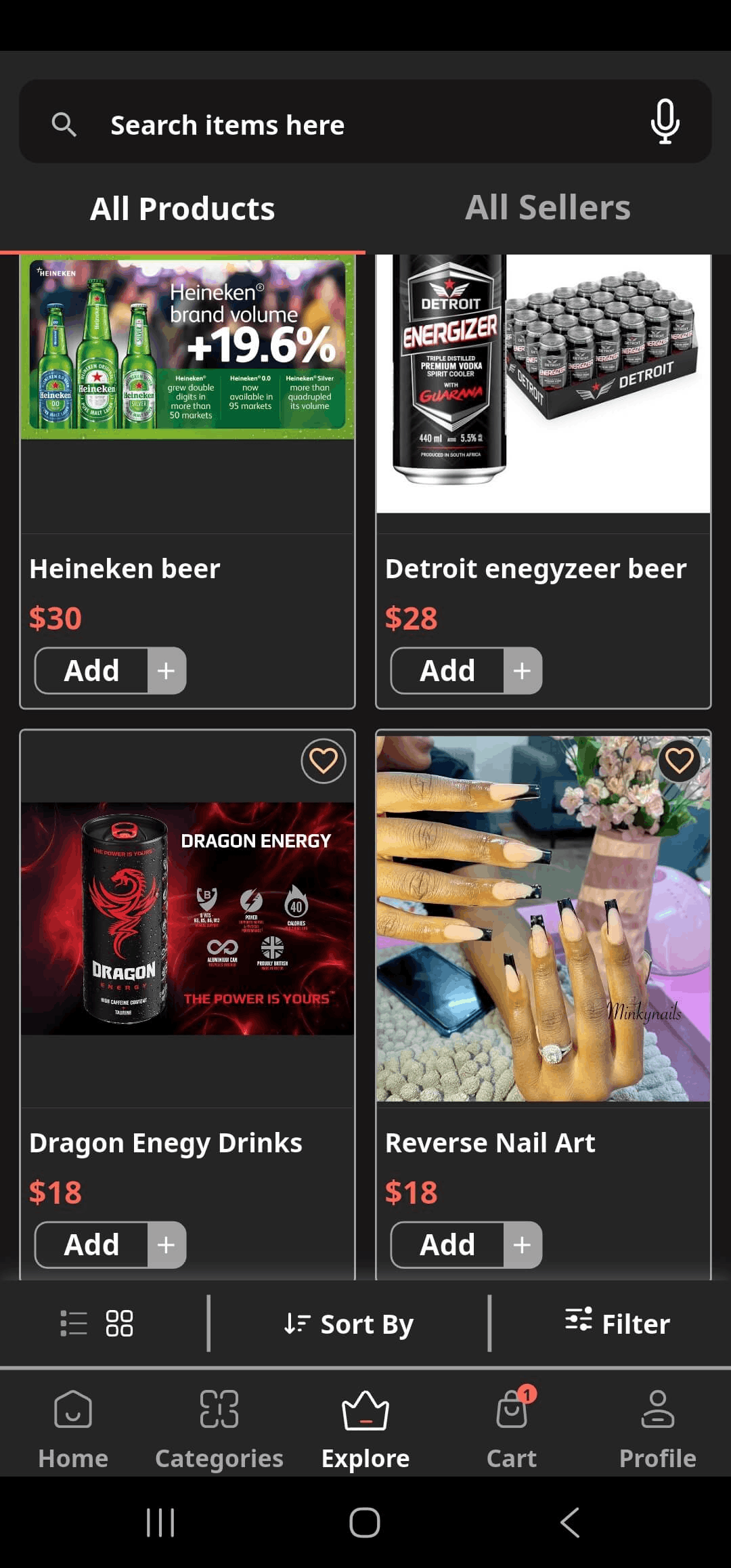 Kariba Marketplace app screenshot 2